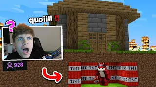 J'ai Secrètement Infiltré le Minecraft de ce Streameur pour le TROLL