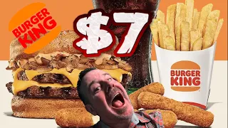 Burger King NEW Whopper Melt Review $7 Combos!!!