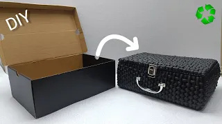 Why Buy Expensive Baskets in Stores When You Can Make It Yourself|Original Shoe Box Idea_DIY Basket