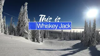 This is Whiskey Jack POV at Big White Ski Resort (4k)