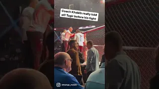 Coach #Khabib was straight up RUTHLESS to Tagir Ulanbekov at #UFC272