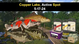 Russian Fishing 4, Copper Lake, Active Spot 5-17-24