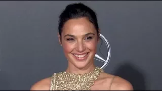 Gal Gadot, Ben Affleck, Henry Cavill & Amber Heard at the Justice League Premiere