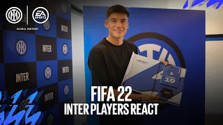 FIFA 22 VIP PACK | INTER PLAYERS REACT!  😂🎮🎁⚫🔵 [SUB ENG]