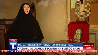 TANJUG - Manastir Mileševa čuva deo moštiju Svetog Save