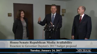 House/Senate Republican Media Availability  1/24/17