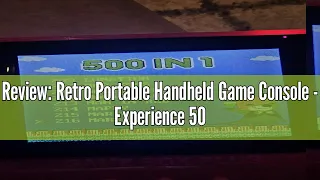 Review: Retro Portable Handheld Game Console - Experience 500 Classic Games Anytime Anywhere