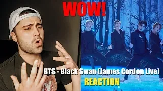 REACTION to BTS - Black Swan (James Corden Live)