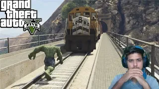 HULK VS TRAIN- WHO WILL WIN? GTA 5(2019).