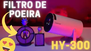 FILTRO DE POEIRA para o HY-300 - O Projetor Inteligente baratinho do Aliexpress. Passo a passo!! 🤗