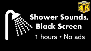🚿 1 Hour of Shower Sound ASMR on a Black Screen. Shower asmr
