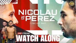 UFC Vegas 91 Nicolau vs Perez Watch Along |  Live Main Card | UFC Picks