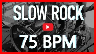 Basic Slow Rock Drum Track 75 BPM Drum Beat (Isolated Drums) [HQ]