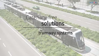 Catenary-free solutions for tramway systems
