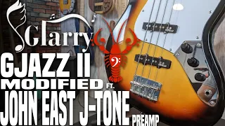 Glarry GJazz II MOD w/ John East J-Tone Preamp! - Tonal Transformation! - LowEndLobster Builds