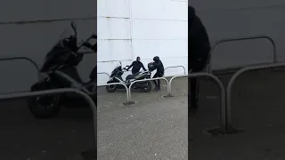 Motorcycle Theft | Tesco Superstore Bradford |Thieves Make off With Moped In Broad Day light UK 2020