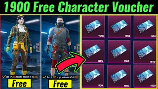 1900 Free Character Voucher in Pubg/BGMI | How to Unlock Anna& Sara&Andy&Carlo Character Free