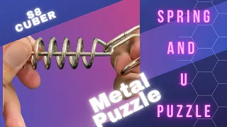 Spring and U Metal Puzzle | Wire Puzzle | IQ / Educational Puzzle | Brain Teasers Puzzle #shorts