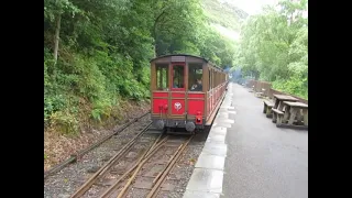 Tom Rolt no 7 (Talyllyn Railway Rheilffordd Talyllyn) Departure Abergynolwyn  for Tywyn Wharf