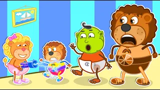 No No! Witch Turns Little Lion into A Chocolate Kid 🍒 Lion Family | Cartoon for Kids