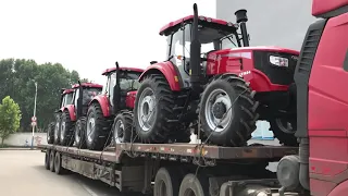 The tractor is made in China. It is cheap and good. It costs 4000 dollars.