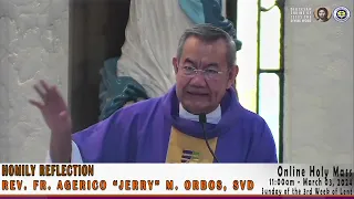 Homily Reflection of Rev. Fr. Jerry Orbos, SVD