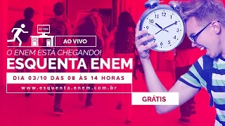 Aulão Esquenta Enem - Outubro (5 horas de aula)