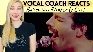 Vocal Coach Reacts: QUEEN 'Bohemian Rhapsody' Live! Musical Analysis