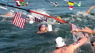 Lap 3 at 2018 Pan Pacific Swimming Championships Men's 10K Race