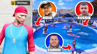 FINDE alle YOUTUBER auf POOL PARTY in GTA 5!