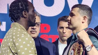 Terence Crawford BIGGER FIRST FACE OFF vs Israil Madrimov for 154 DEBUT