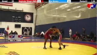 2012 Kiki Cup 55: Joginder Singh (IND) (INTL) vs. Max Nowry (USA #4)