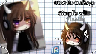 [🌺] How I edit on Ibis paint x,, editing tutorial,, simple edit,, gacha