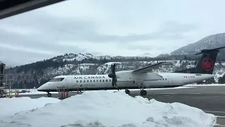 Flying from Castlegar to Vancouver. Air Canada Q400.