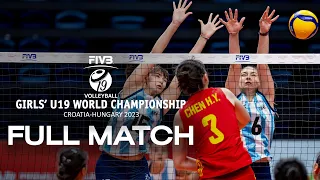 ARG🇦🇷 vs. CHN🇨🇳 - Full Match | Girls' U19 World Championship | Pool A