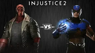 Injustice 2 - Хэллбой против Атома - Intros & Clashes (rus)