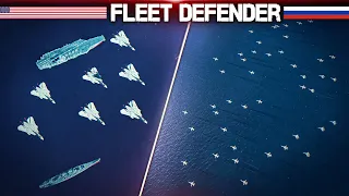 F-14 Tomcat Defending The Fleet Vs Mass Of Russian Su-24M Fencer | Digital Combat Simulator | DCS |