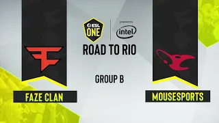 CS:GO - mousesports vs. FaZe Clan [Mirage] Map 1 - ESL One: Road to Rio - Group B - EU