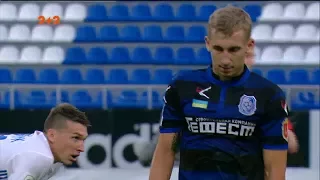 Динамо - Черноморец - 2:1. Удаление: Каплиенко (73')