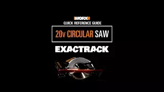 WORX WX530 EXACTRACK 20V CIRKELSÅG snabb guide - SV