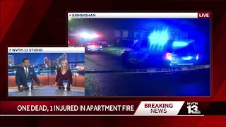 1 dead, 1 hospitalized after apartment fire in Birmingham