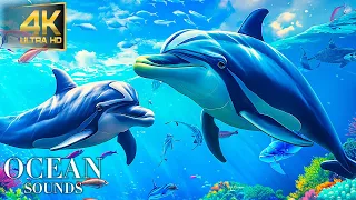 The Ocean 4K UltraHD   Scenic Wildlife Film With Calming Music Peaceful Relaxing Music