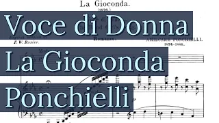 Voce di donna Piano Accompaniment La Gioconda Karaoke Ponchielli Low Voice