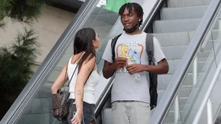 STARING AT STRANGERS ON THE ESCALATOR PRANK!!