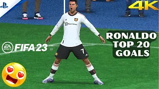 FIFA 23 - RONALDO TOP 20 GOALS | PS5™ 4K HDR #fifa23 #bestgoals #ronaldo #fifa22