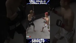 Мощно попал и добил Shooto - Ryuto Sawada vs Takamasa Kiuchi #shorts #mma #shooto