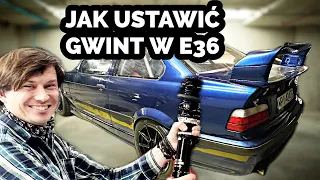 Jak ustawić ZAWIESZENIE GWINTOWANE w BMW E36? PRELOAD? ROLL CENTER? WYSOKOŚĆ? | radzio FLAT OUT