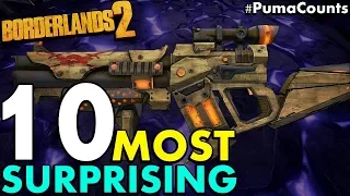 Top 10 Most Surprisingly Powerful Guns and Weapons in Borderlands 2 #PumaCounts