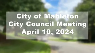 City of Mableton - City Council Meeting - April 10, 2024