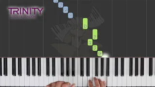 Into the Distance / TRINITY Piano Initial Grade 2021-2023 / Synthesia Piano tutorial